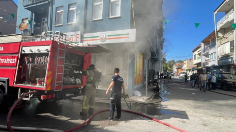 Tarım Kredi Kooperatifi marketinde yangın