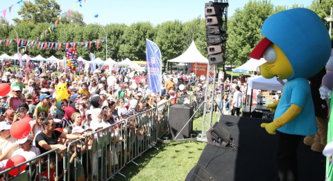 Çocuk şenliğinde 'büyük' eğlence