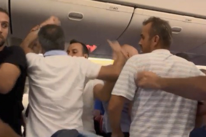 Gaziantep FK'nın bulunduğu uçakta kavga