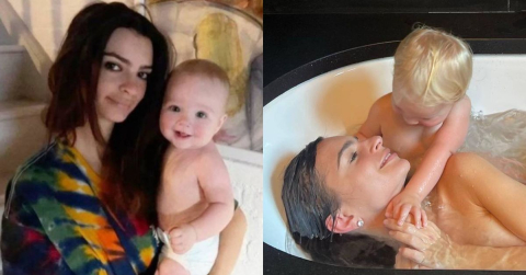 Oğluyla çıplak fotoğrafını paylaştı! Sosyal medya ayağa kalktı