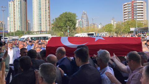 Bakan Soylu, şehit polisin cenaze töreninde konuştu