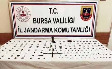 Bursa'da tarihi eser operasyonu: 5 gözaltı 
