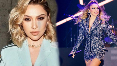 Hadise'den küvet pozu