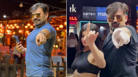 Çılgın Dondurmacı esmer güzeli müşterisine...