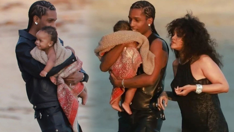 Rihanna bebeğini ilk kez paylaştı