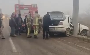 Bursa'da sis kaza getirdi