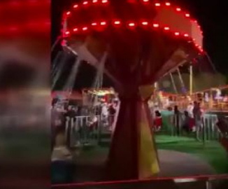 Eğlence parkında salıncak faciası!