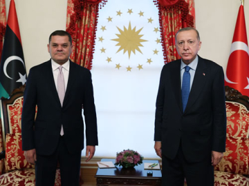Cumhurbaşkanı Erdoğan, Libya Başbakanı Dibeybe ile görüştü