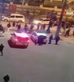 Bekçiyle vatandaşlar birbirine girdi!