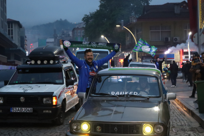 Rizesporlu taraftarların Süper Lig coşkusu