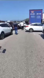 Bursa'da 11 araç birbirine girdi