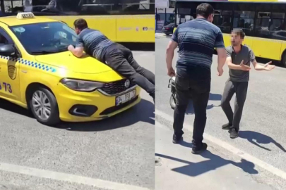 Öfkeli şoför hızını alamadı camı yumruklayarak patlattı!