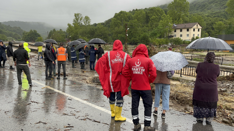 Bartın'da sel felaketi büyüyor
