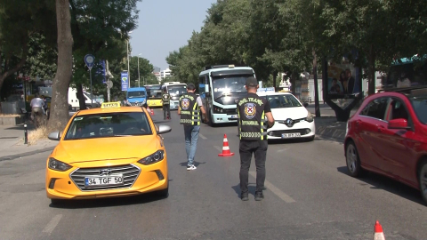 İstanbul'da trafik denetimi