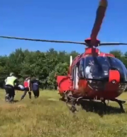 Ambulans helikopter imdadına yetişti