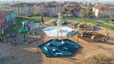 Bir ilk çöpten park yapıldı