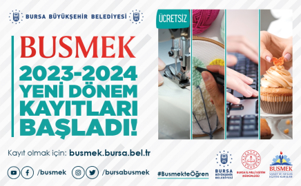 BUSMEK'te kayıtlar devam ediyor