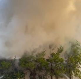 Marmaris'te otel yangını!