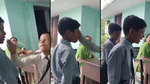 Hindu öğretmen Müslüman öğrenciyi dövdürdü