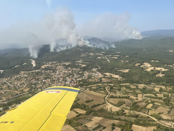 Yunanistan'da AB kayıtlarının en büyük yangını
