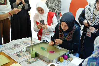 Anneler ve çocukları bu kampta eğlendi