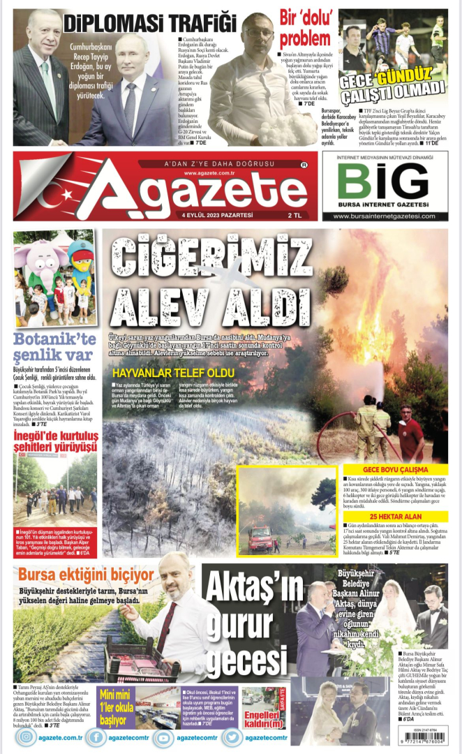 4 Eylül 2023 Pazartesi