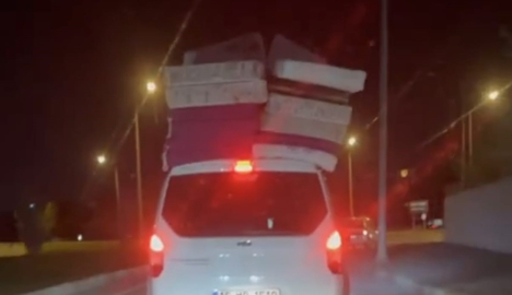 İnegöl'de tehlikeli yolculuk