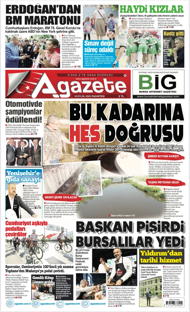 18 Eylül 2023 Pazartesi