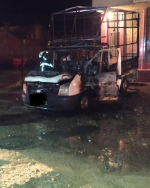 Park halindeyken alev alev yandı