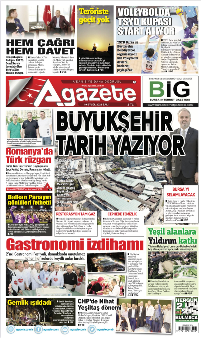 19 Eylül 2023 Salı