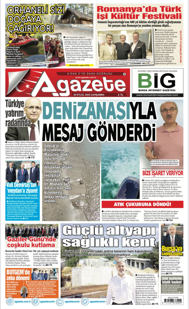 20 Eylül 2023 Çarşamba