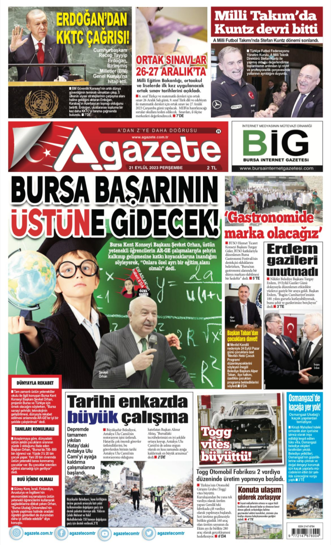 21 Eylül 2023 Perşembe