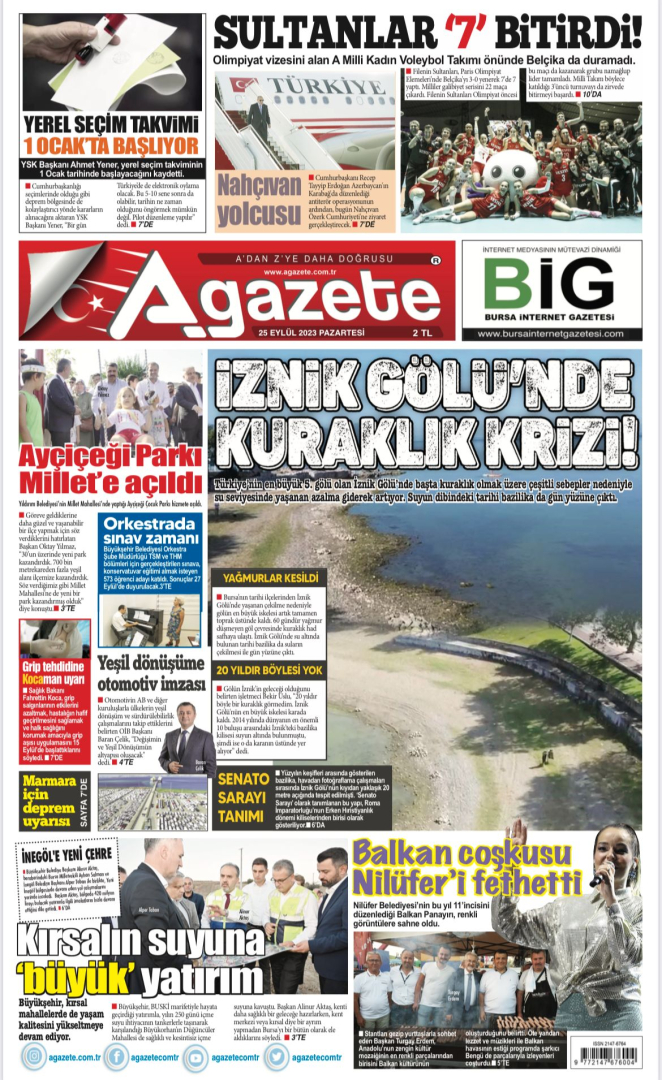 25 Eylül 2023 Pazartesi