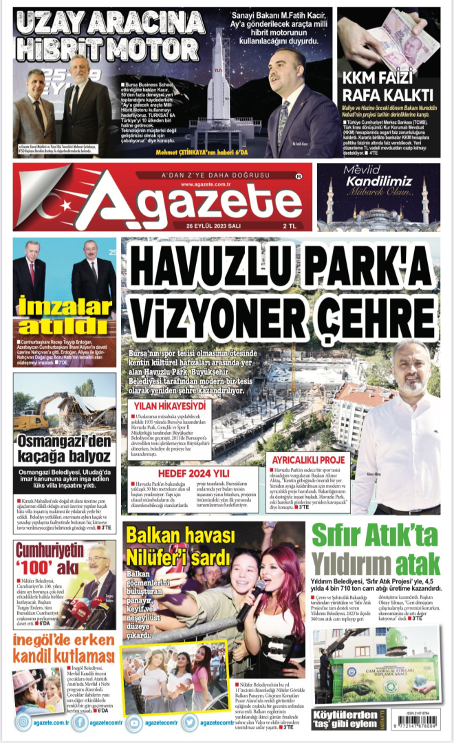 26 Eylül 2023 Salı