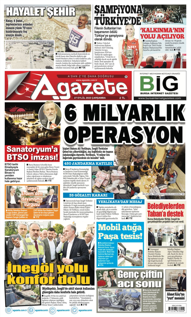 27 Eylül 2023 Çarşamba