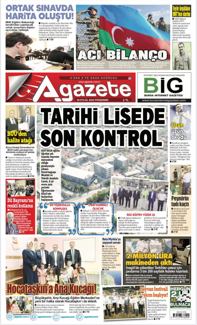 28 Eylül 2023 Perşembe