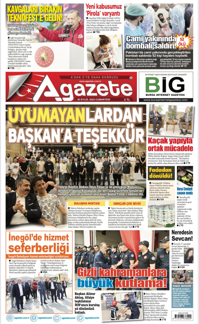 30 Eylül 2023 Cumartesi