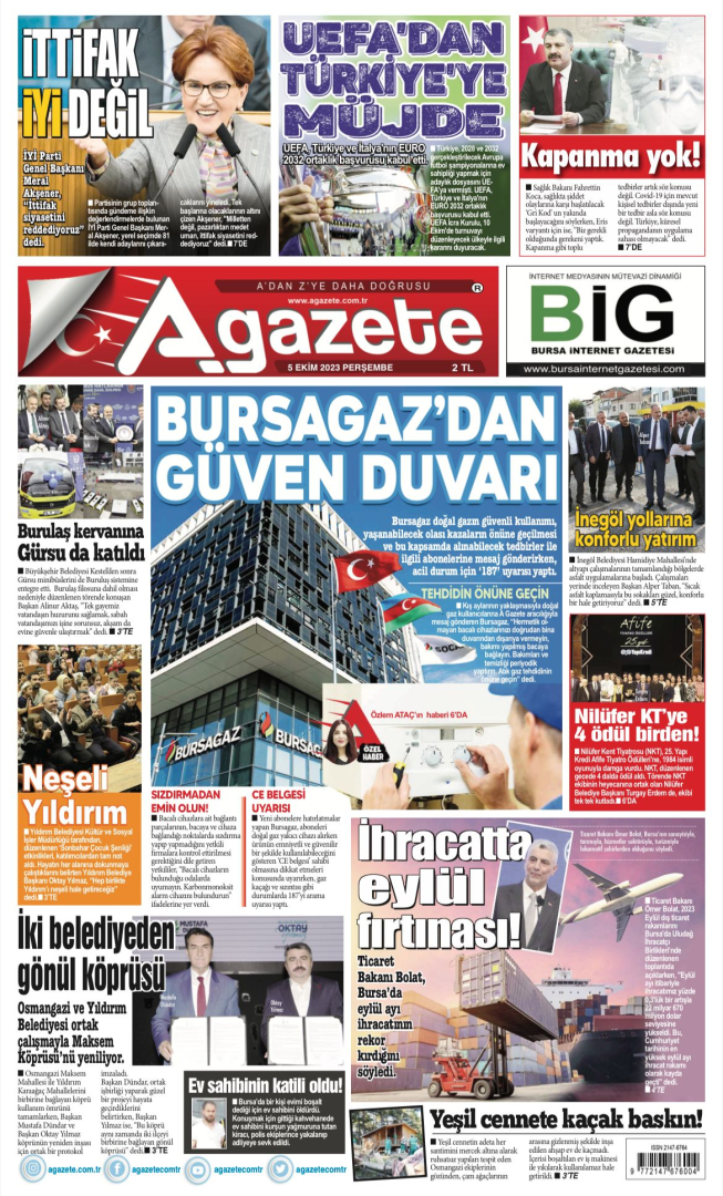 5 Ekim 2023 Perşembe