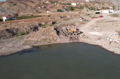 Olmayan denizde sörf yaptılar