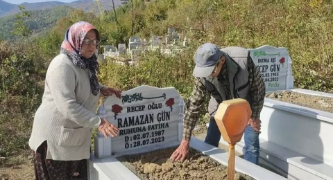 Oğlunun mezarını açık gördü: Sebebini öğrenince bayıldı