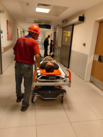 Su götürmek isterken düştü!