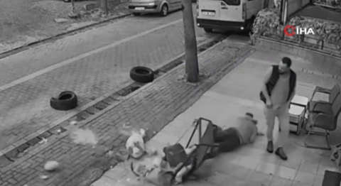 Demir sepet üstlerine düştü