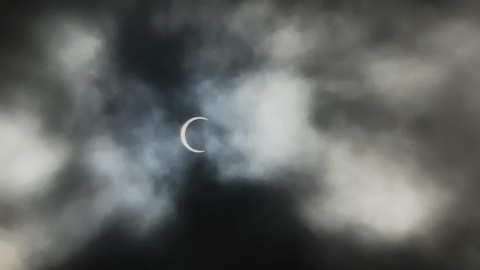 Güneş tutulması hayran bıraktı