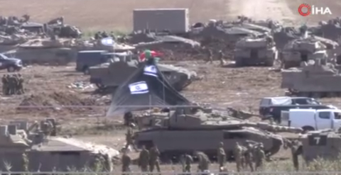 İsrail, tankları sınıra yığmaya devam ediyor