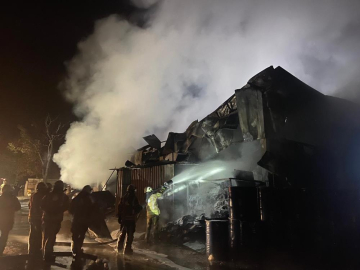 Kömür jeli üretim fabrikasında yangın!