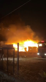 Bursa'da geri dönüşüm tesisinde yangın