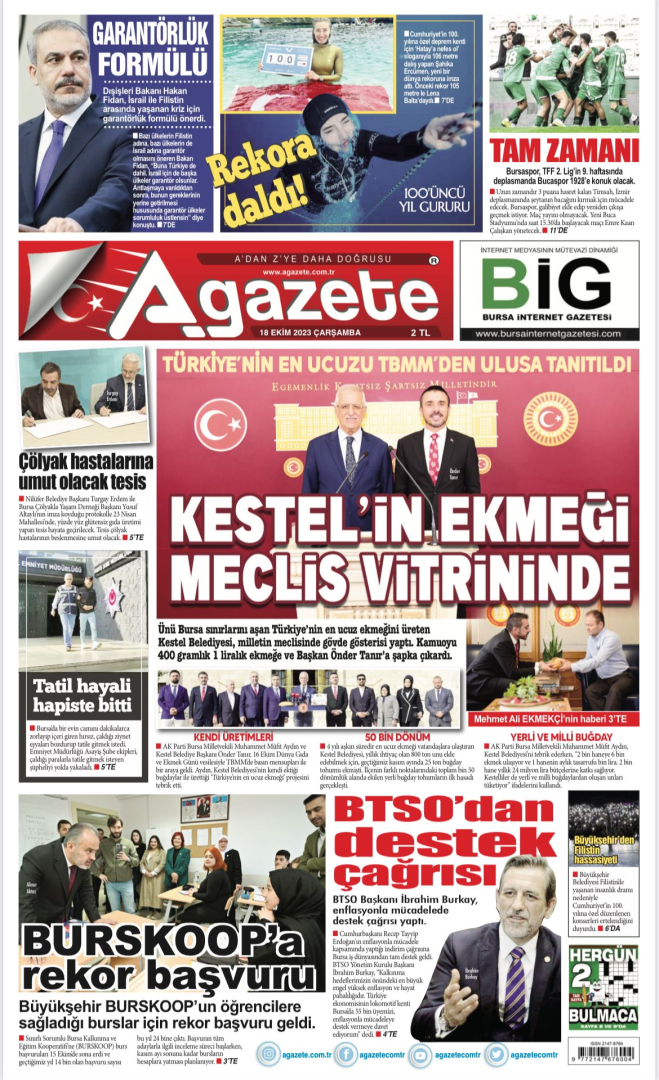 18 Ekim 2023 Çarşamba