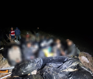 İHA ile tespit edilen düzensiz göçmenler yakalandı