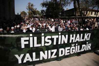 Bursa'dan Filistin'e destek yürüyüşü