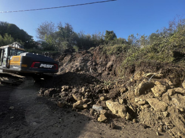 Zonguldak'ta heyelan!